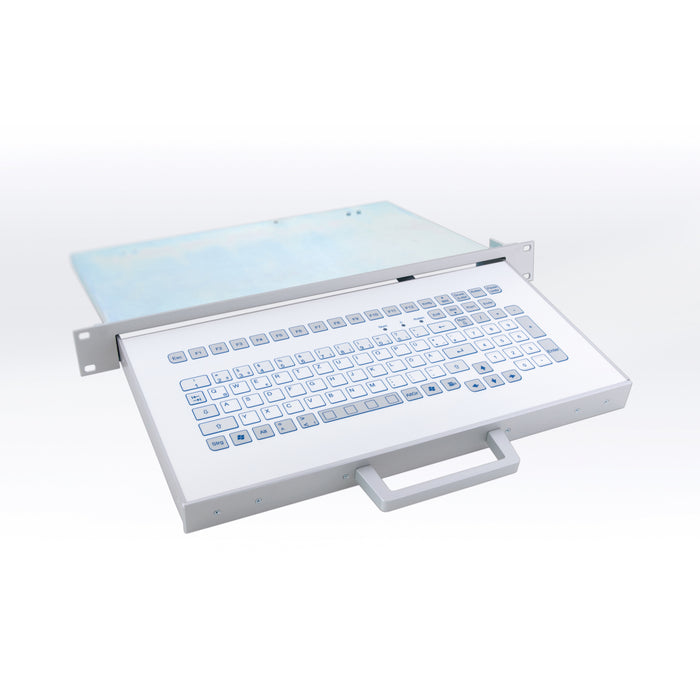 InduKey TKS-104c-SCHUBL Drawer/Rack Mount Keyboard