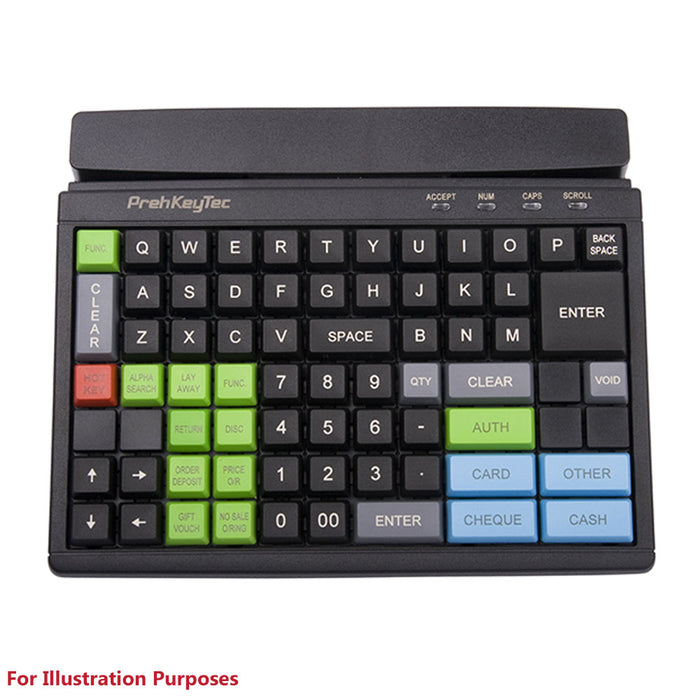 PrehKeyTec MCI 84 POS Keyboard with MSR Reader