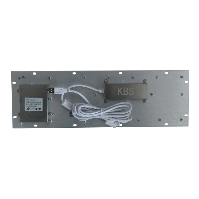 KBS-PC-D Stainless Steel Panel Mount Keyboard with Trackball