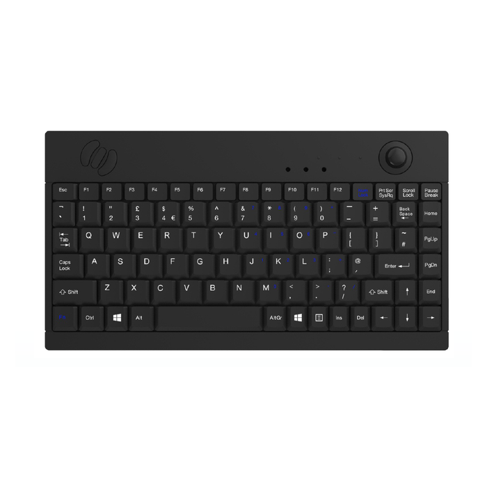 Accuratus 5015 Professional Wired Mini Size Keyboard with Optical Trackball