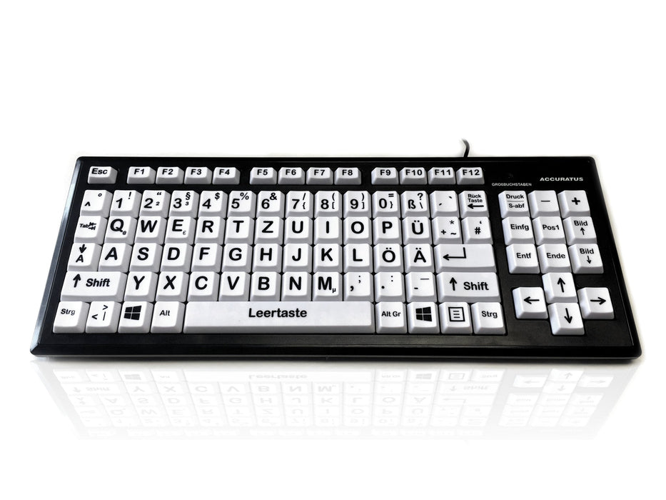 Accuratus Monster 2 High Contrast Uppercase Keyboard with Extra Large Keys