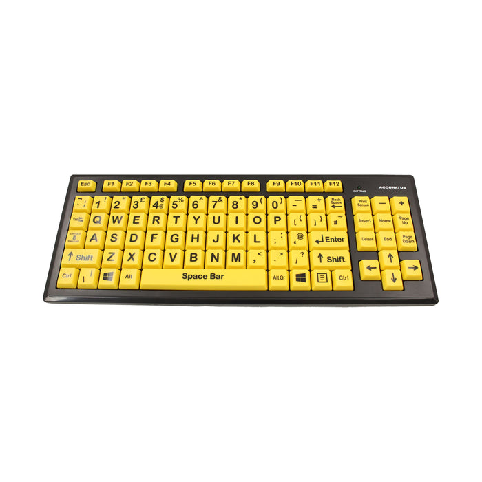 Accuratus Monster 2 High Visibility Uppercase Keyboard
