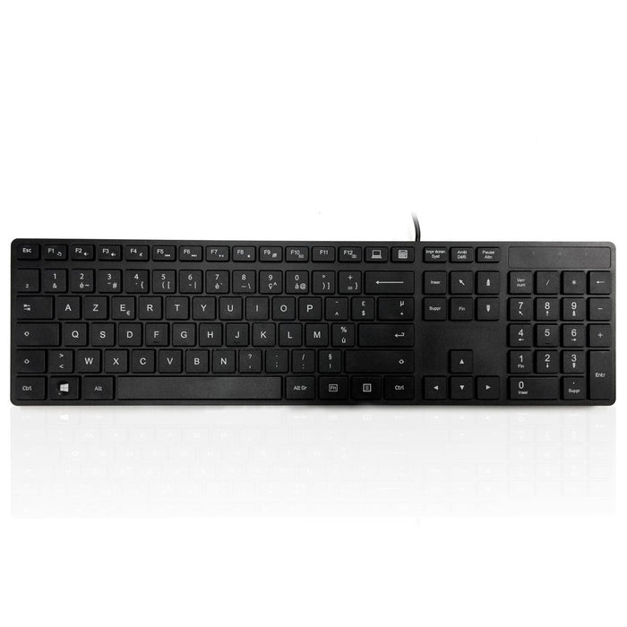 Accuratus KYBAC301 Black Full size super slim multimedia Language keyboard