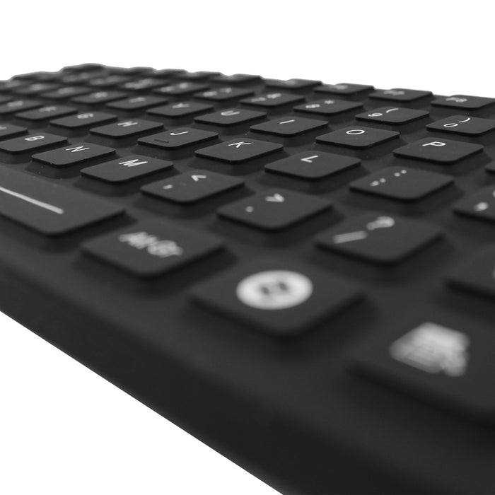 AccuMed 105 Medical/Industrial Waterproof Black Keyboard