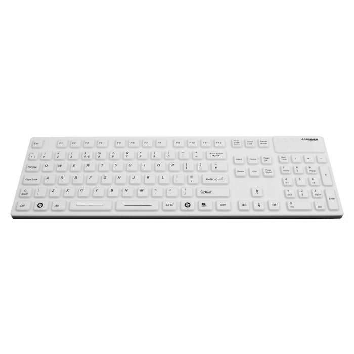 AccuMed Medical Keyboard (105) and Mouse Bundle (MOUNA-SIL)