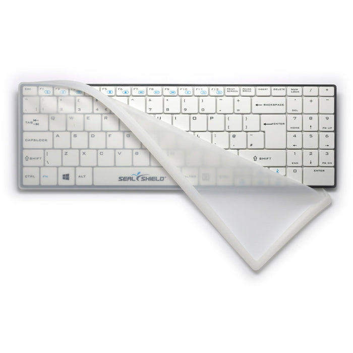 Seal Shield Clean Wipe Bluetooth Mini UK Keyboard Waterproof with Removable Cover