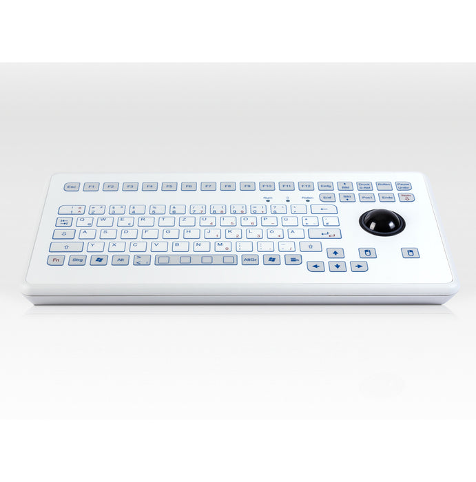 InduKey TKS-088c-TB38-KGEH Keyboard with Integrated Trackball
