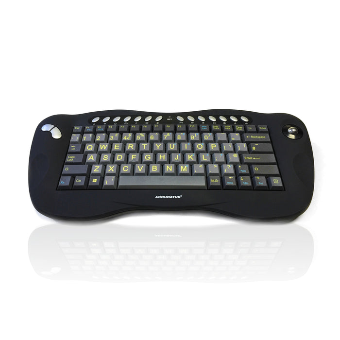 Accuratus Toughball HIVIS Keyboard with Integrated Trackball
