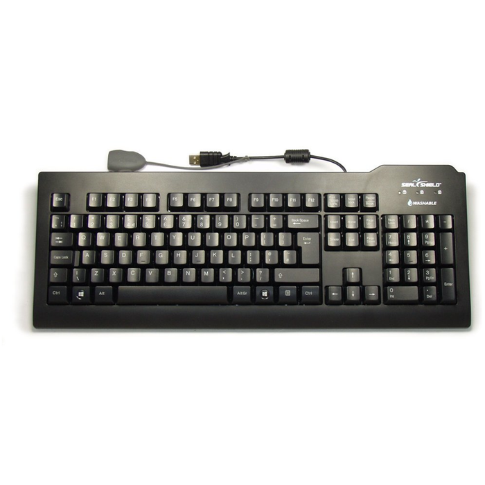Silver Seal The Antimicrobial Washable Keyboard in Black