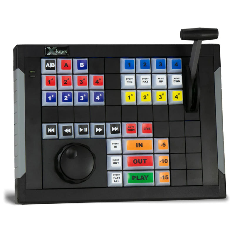 X-keys XKE-64 Jog T-Bar USB Replay Controller