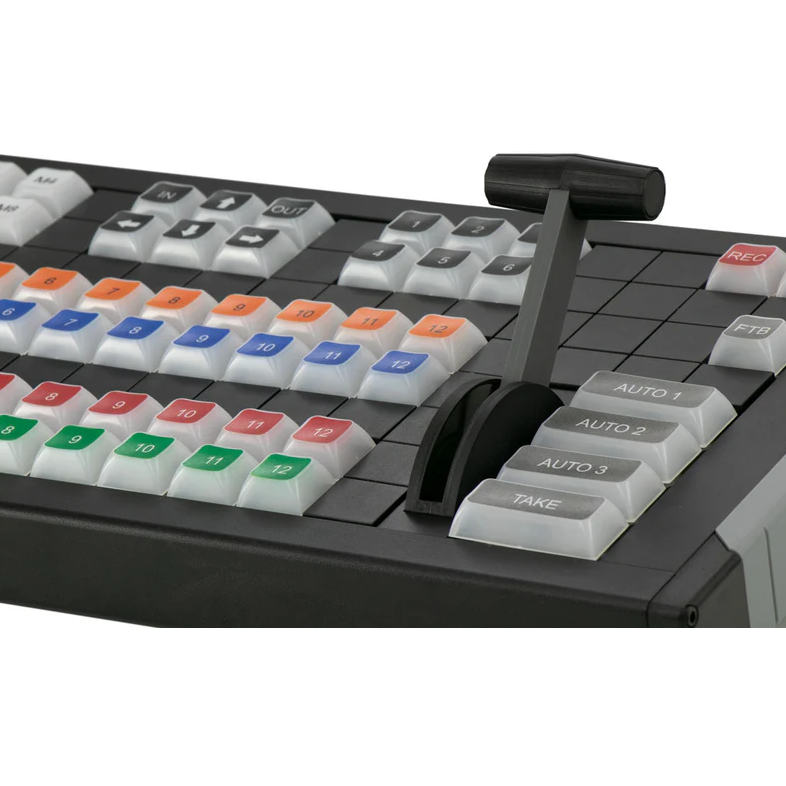 X-keys 124 T-Bar Keyboard with Video Switcher Key Set Bundle