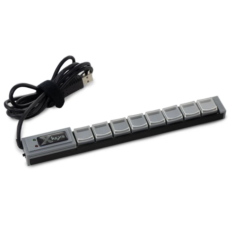X-keys XKS-08 Fully Programmable Keyboard - Stick