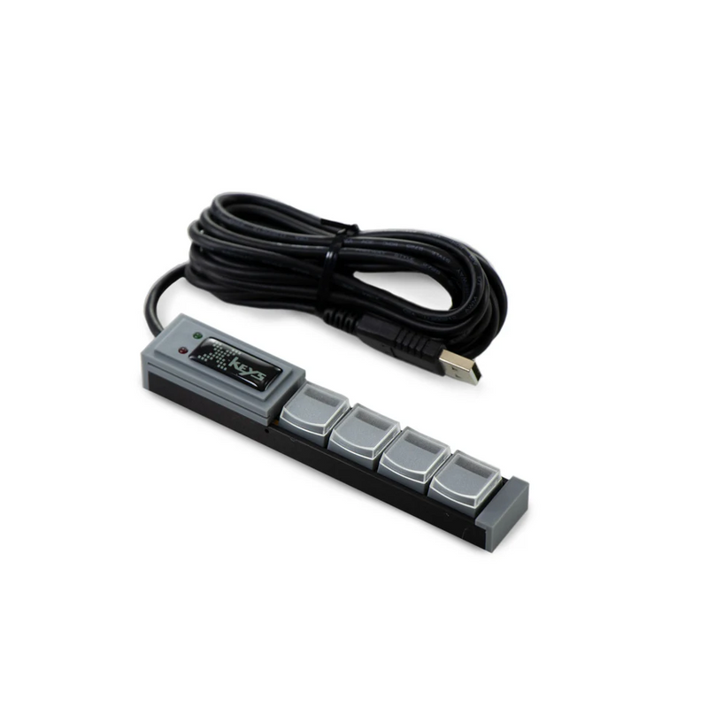 X-keys XKS-04 Fully Programmable Keyboard - Stick