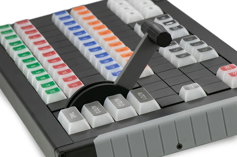 X-keys 124 T-Bar Keyboard with Video Switcher Key Set Bundle