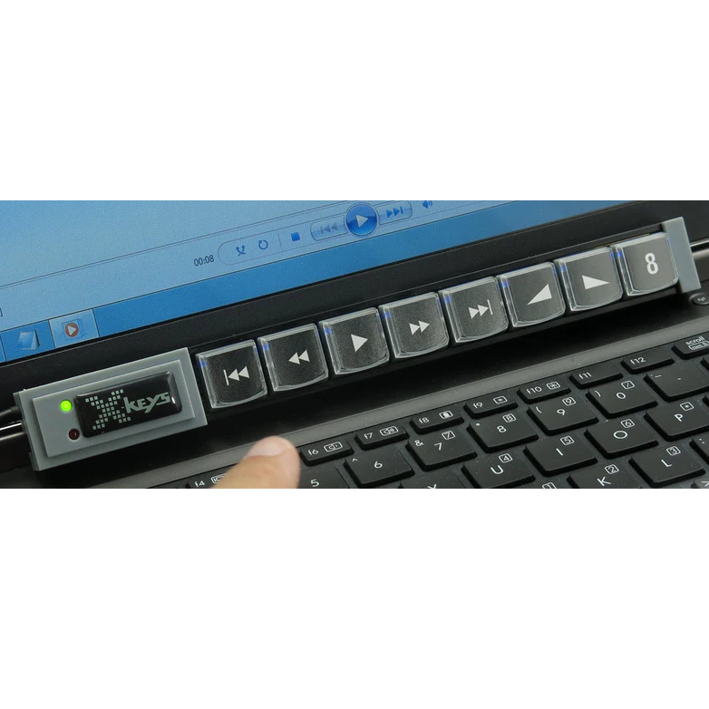 X-keys XKS-08 Fully Programmable Keyboard - Stick