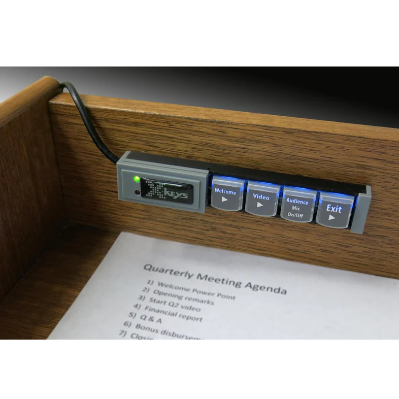 X-keys XKS-04 Fully Programmable Keyboard - Stick