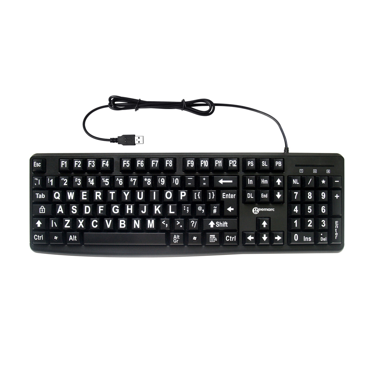 KBS Black V3 - High Visibility Keyboard — Keyboard Specialists LTD