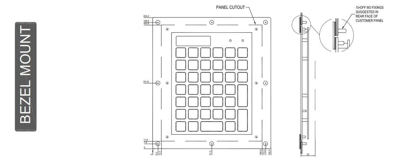 CKS 42 Series - Rugged Industrial Keyboard
