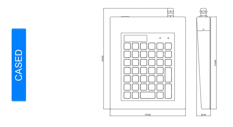 CKS 42 Series - Rugged Industrial Keyboard