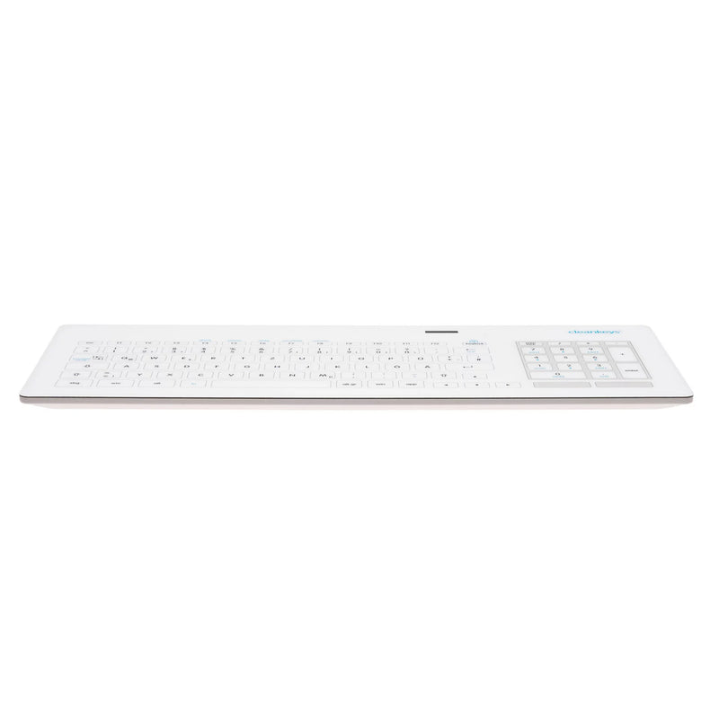 Cleankeys CK6 Wired Medical Capacitive Glass Keyboard with Touchpad & Numberpad
