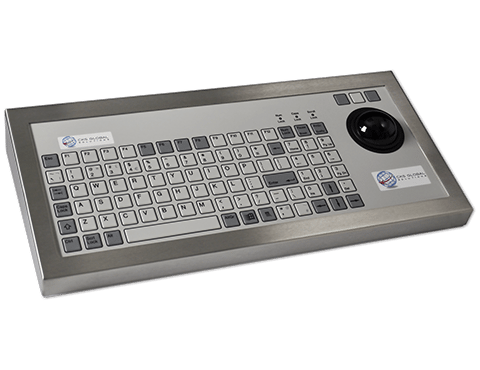 CKS 96T Series - Rugged Industrial Keyboard with Trackerball