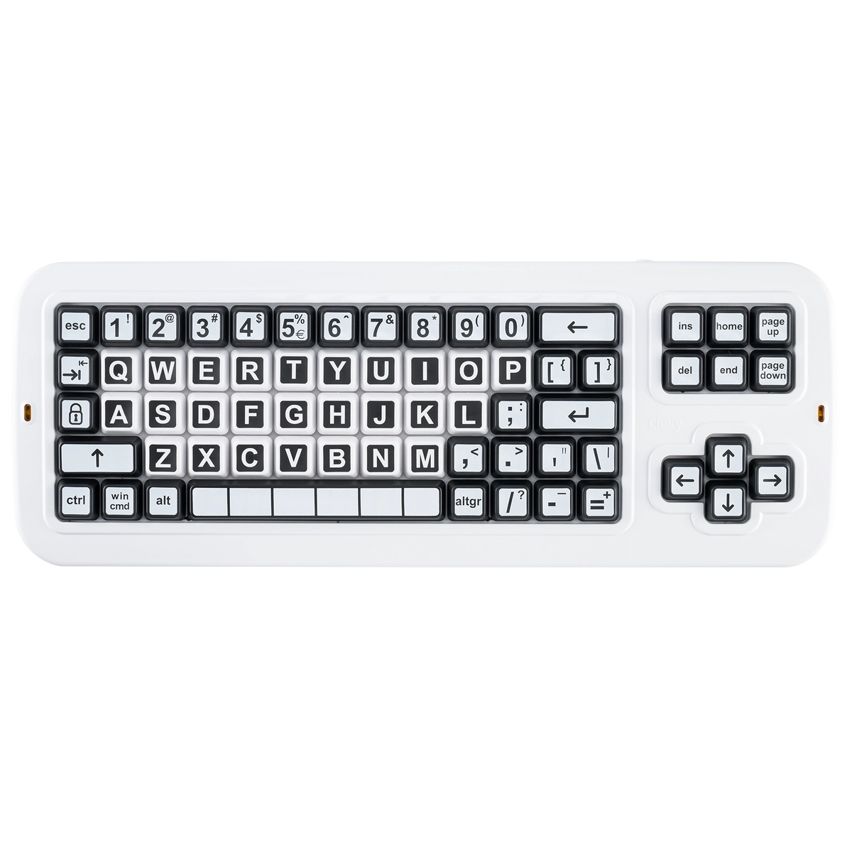 Clevy Contrast Keyboard - High Visibility with US Layout — Keyboard ...