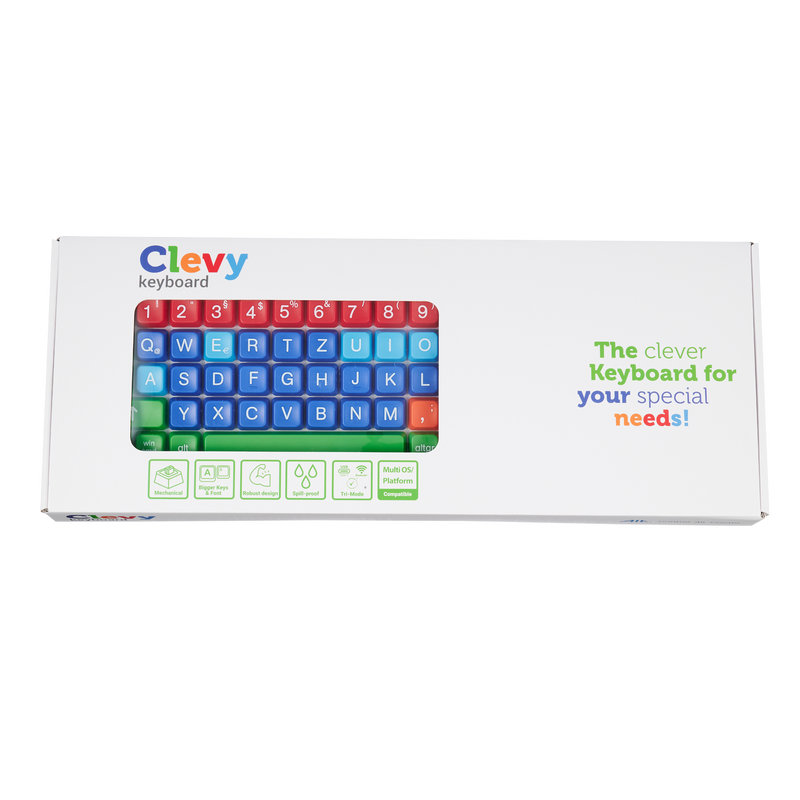 Clevy Tri-Mode Uppercase Large Key Keyboard with UK layout