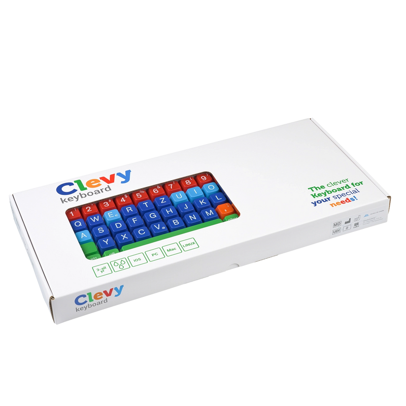 Clevy Tri-Mode Lowercase Large Key Keyboard with UK layout