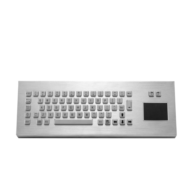 KBS-PC-DT-DESK Stainless Steel Desktop Keyboard with Touchpad