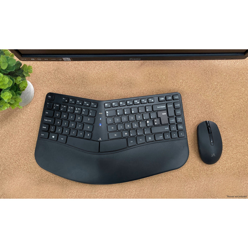 Accuratus Contour Multi Device Wireless - Bluetooth & RF Wireless Sculptured Ergonomic Split Key