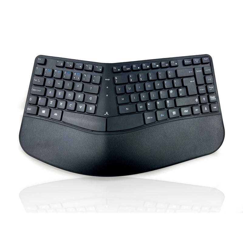 Accuratus Contour Multi Device Wireless - Bluetooth & RF Wireless Sculptured Ergonomic Split Key