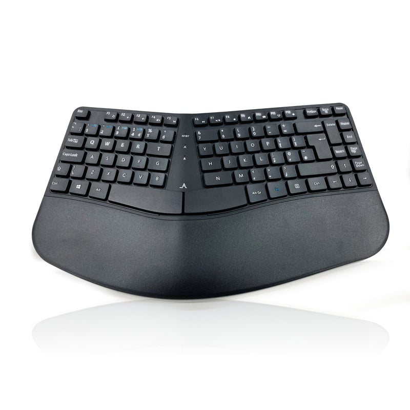 Accuratus Contour Multi Device Wireless - Bluetooth & RF Wireless Sculptured Ergonomic Split Key