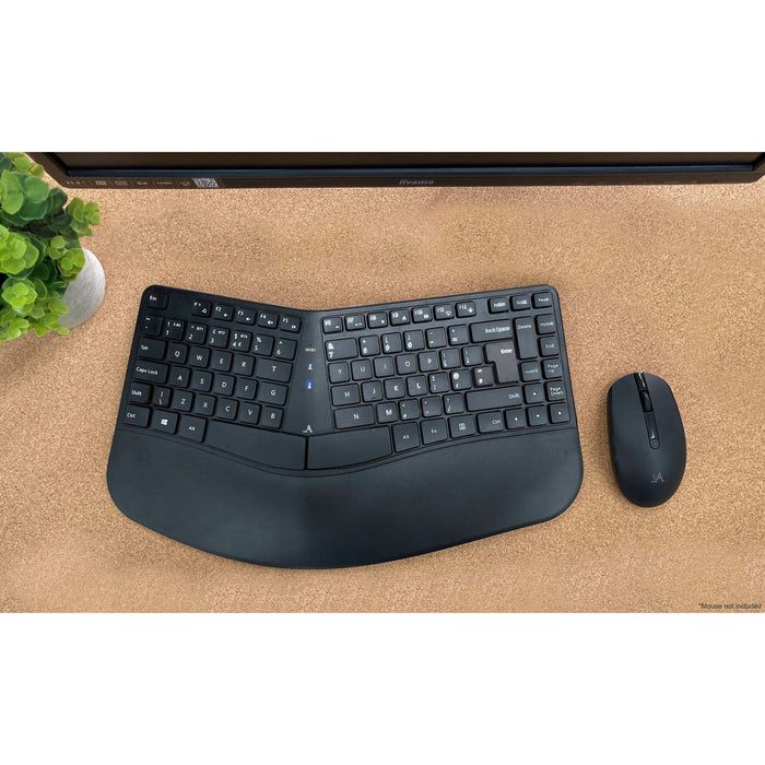 Accuratus Contour Multi Device Wireless - Bluetooth & RF Wireless Sculptured Ergonomic Split Key