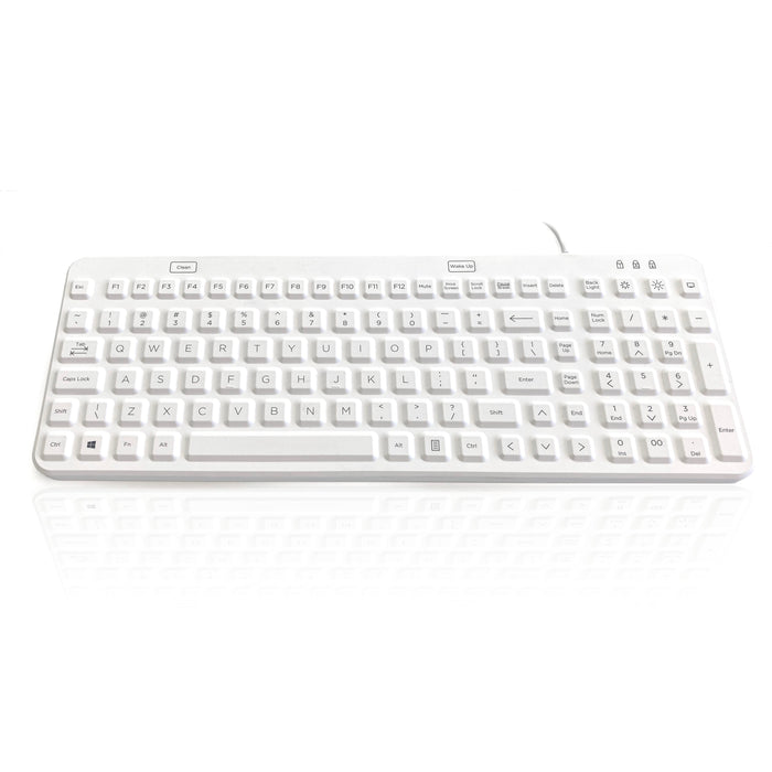 AccuMed LUX 105 Key Compact Sealed IP68 Medical / Clinical Keyboard with LED backlighting