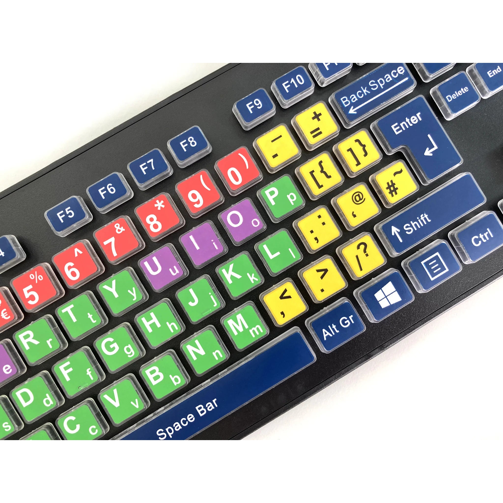 Accuratus Rainbow 2 Mixed Colour Children's Keyboard with Extra Large ...