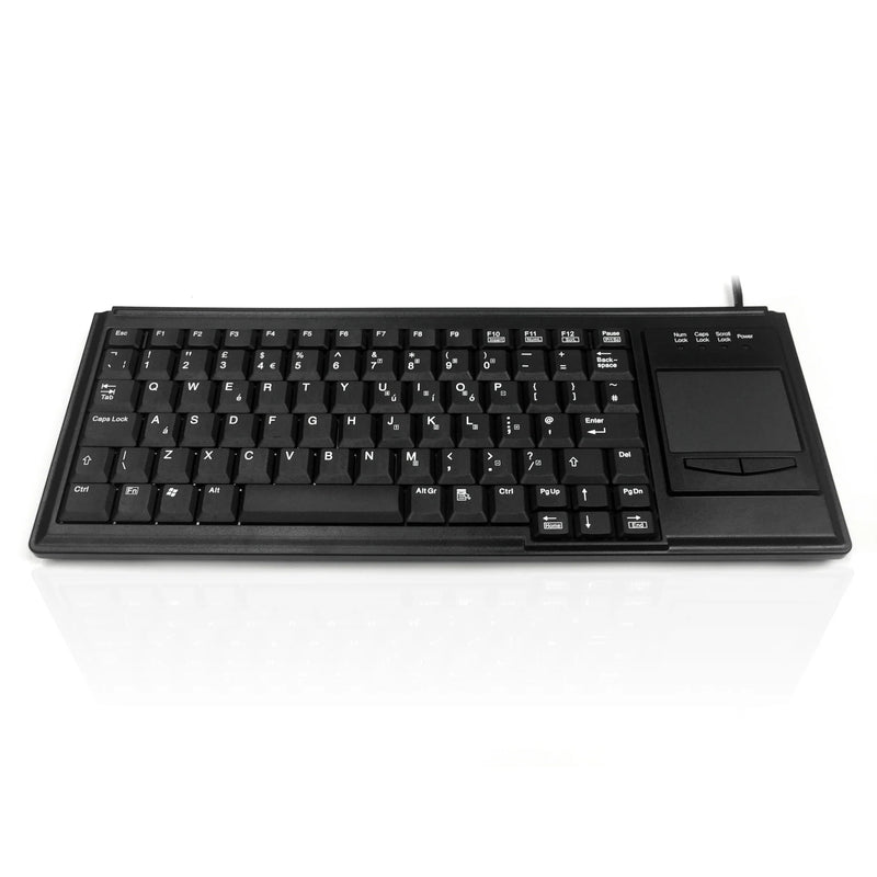 Accuratus K82B 15KV - USB Mini Scissor Key Touchpad Keyboard with 15KV ESD Air Discharge