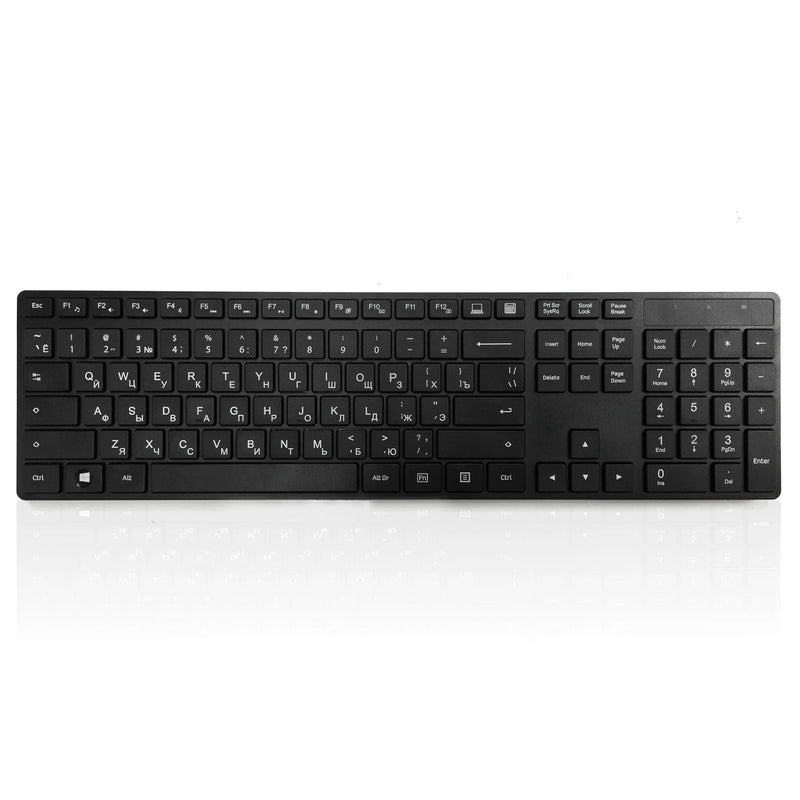 Accuratus KYBAC301 Black Wireless Multi-Device - Dual Bluetooth 5.2 & RF 2.4GHz Wireless Multi-device Multimedia Keyboard