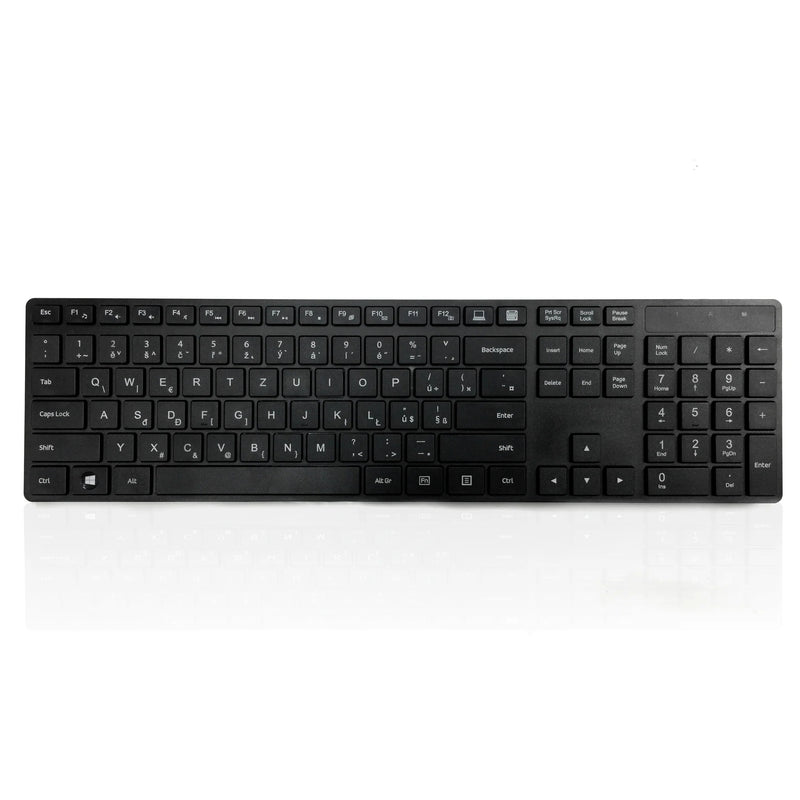 Accuratus KYBAC301 Black Wireless Multi-Device - Dual Bluetooth 5.2 & RF 2.4GHz Wireless Multi-device Multimedia Keyboard
