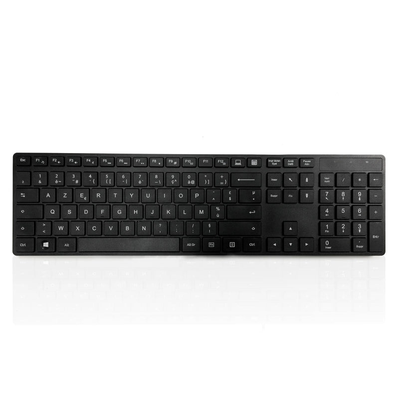 Accuratus KYBAC301 Black Wireless Multi-Device - Dual Bluetooth 5.2 & RF 2.4GHz Wireless Multi-device Multimedia Keyboard