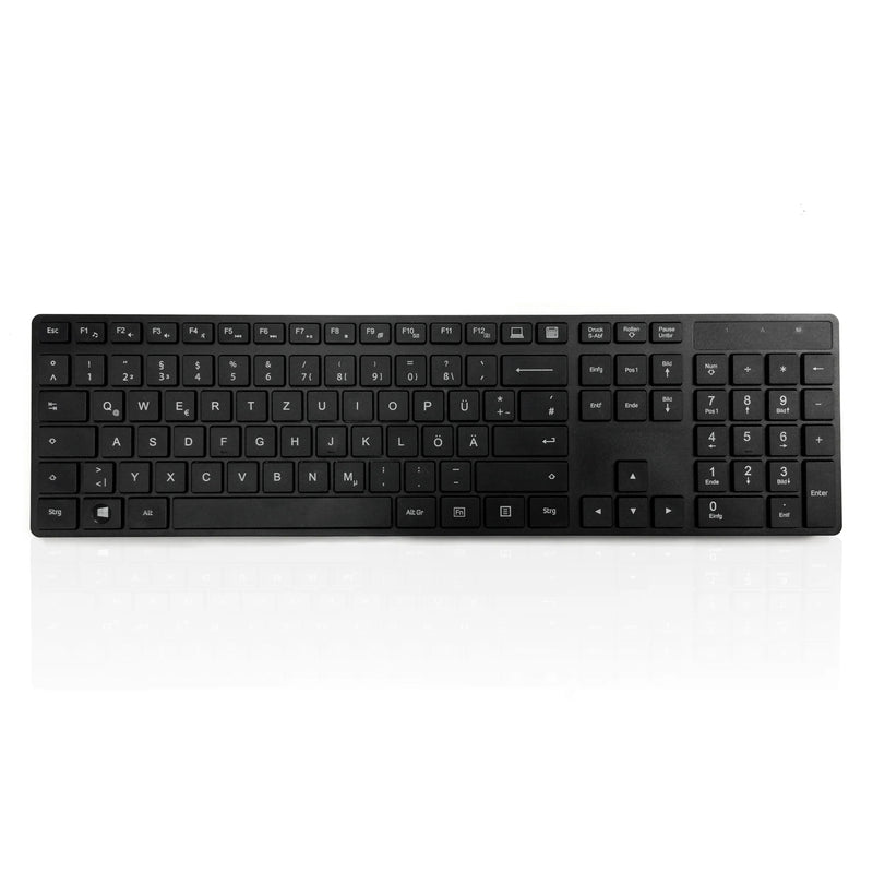 Accuratus KYBAC301 Black Wireless Multi-Device - Dual Bluetooth 5.2 & RF 2.4GHz Wireless Multi-device Multimedia Keyboard