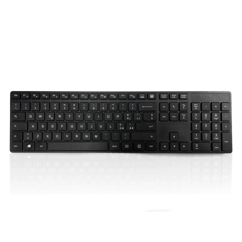 Accuratus KYBAC301 Black Wireless Multi-Device - Dual Bluetooth 5.2 & RF 2.4GHz Wireless Multi-device Multimedia Keyboard