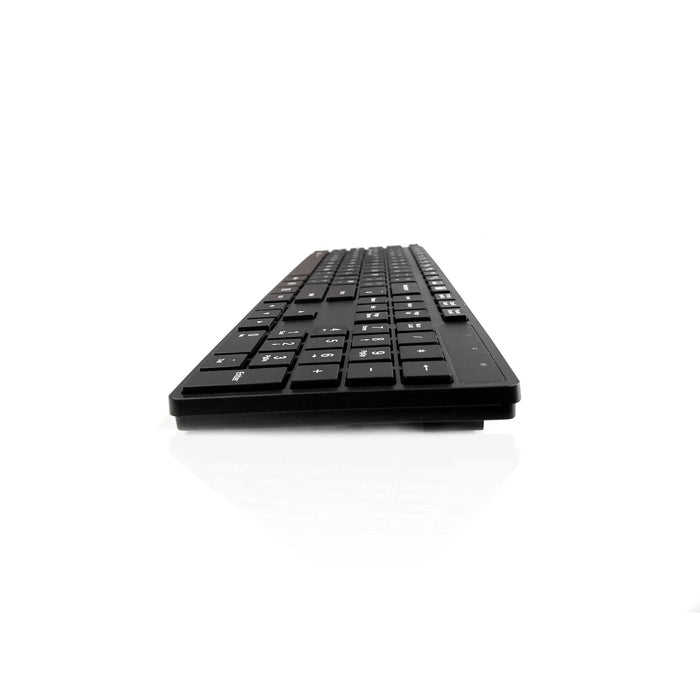 Accuratus KYBAC301 Black Wireless Multi-Device - Dual Bluetooth 5.2 & RF 2.4GHz Wireless Multi-device Multimedia Keyboard