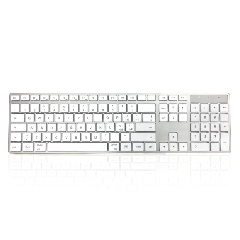 Accuratus 301 MAC Wireless Multi-Device - Dual Bluetooth 5.2 & RF 2.4GHz Wireless Multi-device Multimedia Apple Mac Slim Keyboard