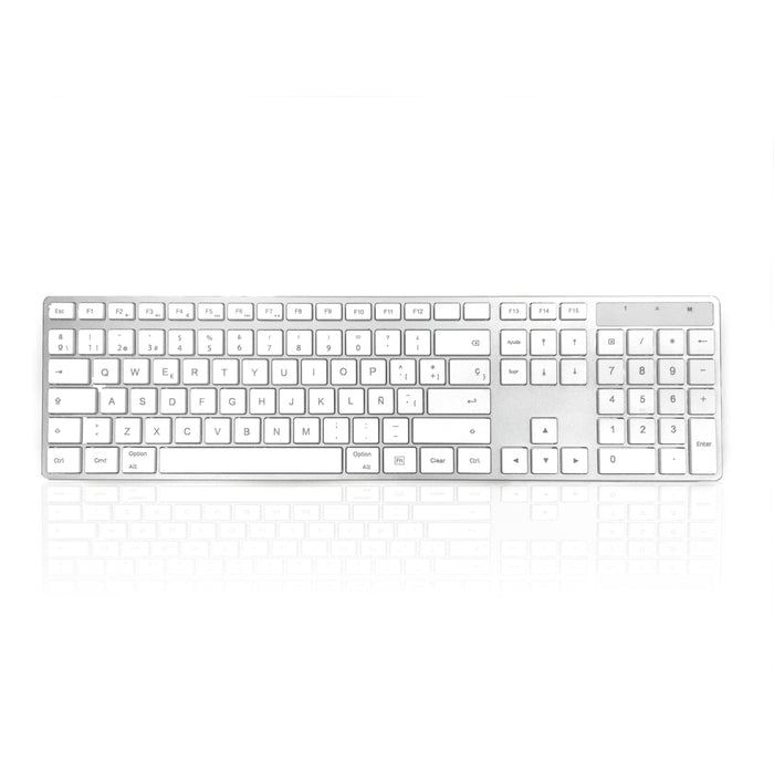 Accuratus 301 MAC Wireless Multi-Device - Dual Bluetooth 5.2 & RF 2.4GHz Wireless Multi-device Multimedia Apple Mac Slim Keyboard