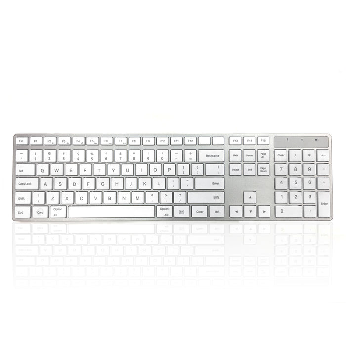 Accuratus 301 MAC Wireless Multi-Device - Dual Bluetooth 5.2 & RF 2.4GHz Wireless Multi-device Multimedia Apple Mac Slim Keyboard