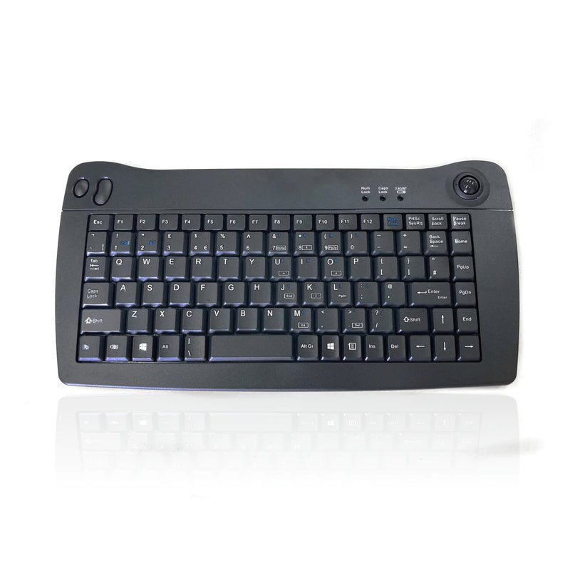 Accuratus Compact 5010 Wireless Bluetooth & RF 2.4GHz Keyboard with Integrated Trackball