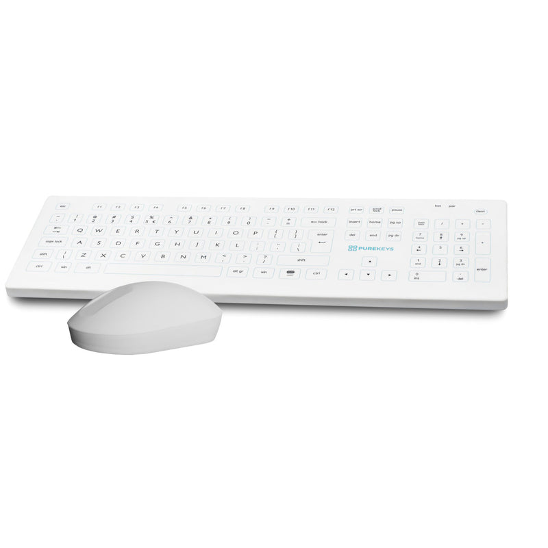 Purekeys Wired Full Size Medical Keyboard and Mouse Set