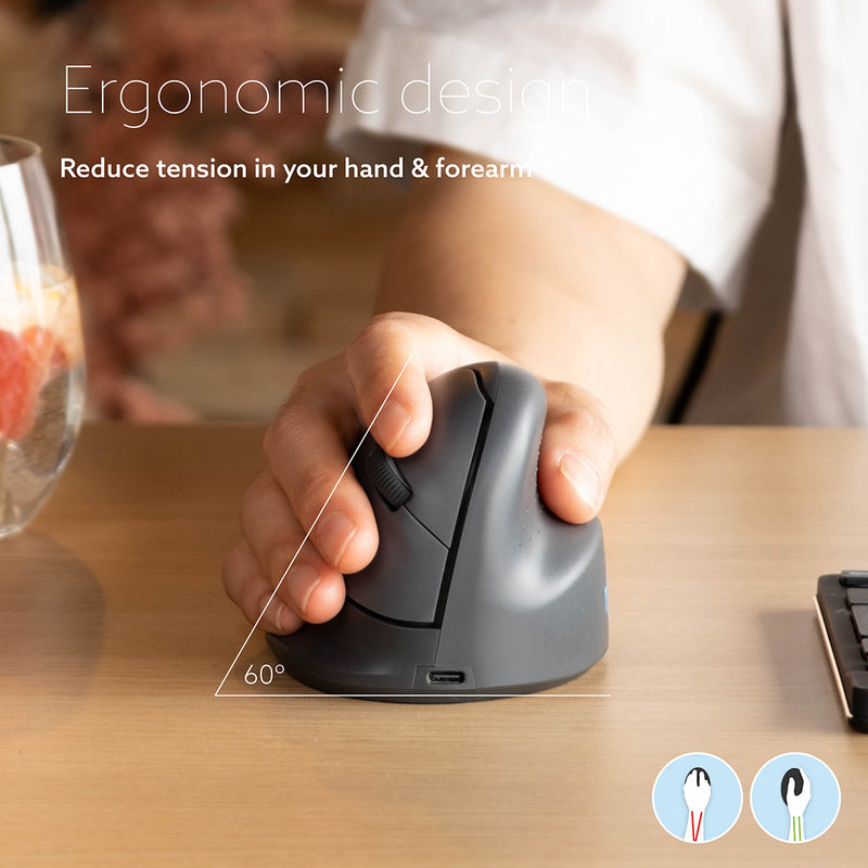 Hulapoint Mouse R-Go HE Basic Vertical mouse — Keyboard Specialists LTD