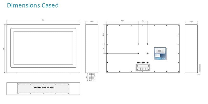 CKS S22 Rugged Industrial Display Touchscreen Monitor/Panel PC