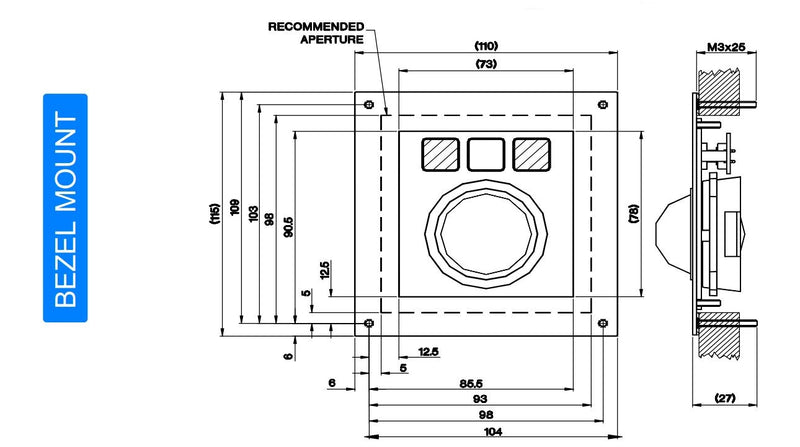 CKS TB38 Rugged Industrial Trackerball